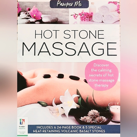 🆕️Pamper Me Hot Stone Massage Kit Volcanic Basalt Stones & Massage How to Guide - Picture 2 of 10